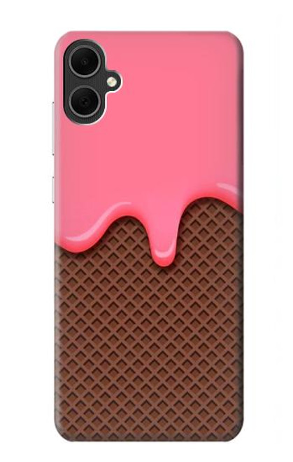 S3754 ストロベリーアイスクリームコーン Strawberry Ice Cream Cone Samsung Galaxy A05 バックケース、フリップケース・カバー