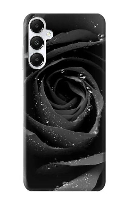 S1598 黒バラ Black Rose Samsung Galaxy A05s バックケース、フリップケース・カバー