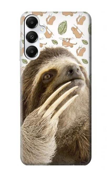 S3559 ナマケモノ Sloth Pattern Samsung Galaxy A05s バックケース、フリップケース・カバー