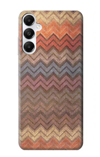 S3752 ジグザグ生地パターングラフィックプリント Zigzag Fabric Pattern Graphic Printed Samsung Galaxy A05s バックケース、フリップケース・カバー