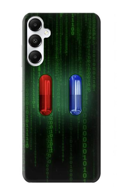 S3816 赤い丸薬青い丸薬カプセル Red Pill Blue Pill Capsule Samsung Galaxy A05s バックケース、フリップケース・カバー