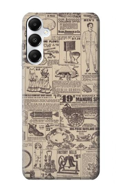 S3819 レトロなヴィンテージ紙 Retro Vintage Paper Samsung Galaxy A05s バックケース、フリップケース・カバー