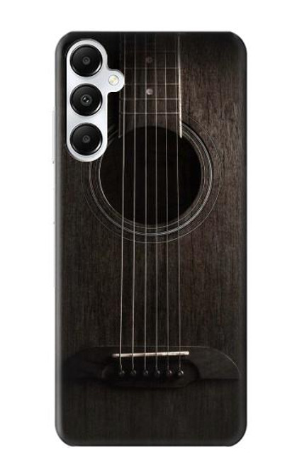 S3834 ブラックギター Old Woods Black Guitar Samsung Galaxy A05s バックケース、フリップケース・カバー