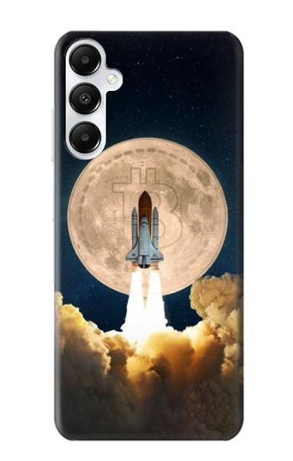 S3859 月へのビットコイン Bitcoin to the Moon Samsung Galaxy A05s バックケース、フリップケース・カバー