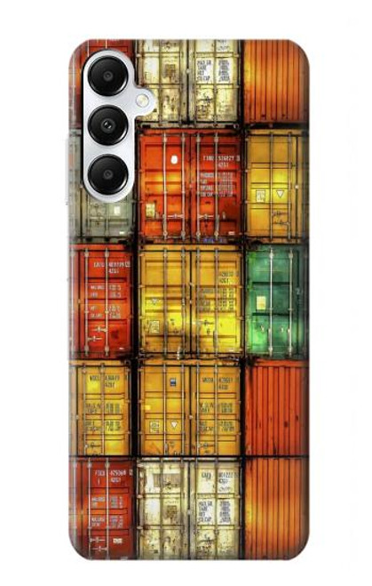 S3861 カラフルなコンテナ ブロック Colorful Container Block Samsung Galaxy A05s バックケース、フリップケース・カバー