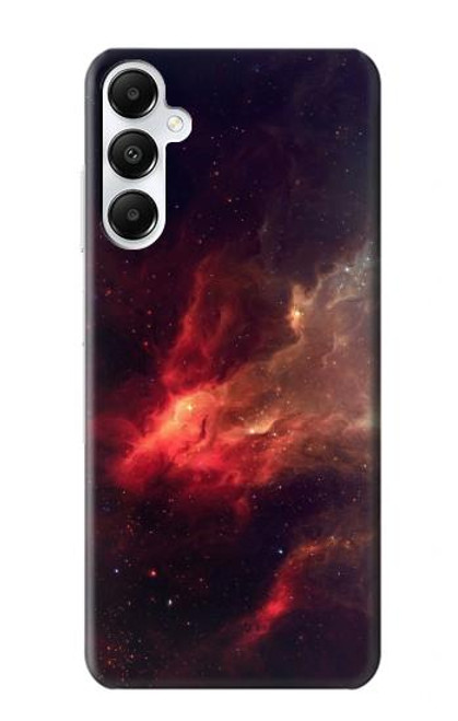 S3897 赤い星雲の宇宙 Red Nebula Space Samsung Galaxy A05s バックケース、フリップケース・カバー