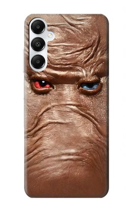 S3940 レザーマッドフェイスグラフィックペイント Leather Mad Face Graphic Paint Samsung Galaxy A05s バックケース、フリップケース・カバー