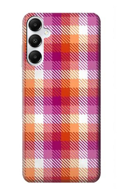 S3941 LGBT レズビアン プライド フラグ チェック柄 LGBT Lesbian Pride Flag Plaid Samsung Galaxy A05s バックケース、フリップケース・カバー