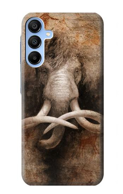S3427 マンモス古代の洞窟芸術 Mammoth Ancient Cave Art Samsung Galaxy A15 5G バックケース、フリップケース・カバー