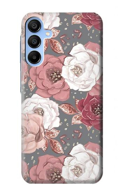 S3716 バラの花柄 Rose Floral Pattern Samsung Galaxy A15 5G バックケース、フリップケース・カバー