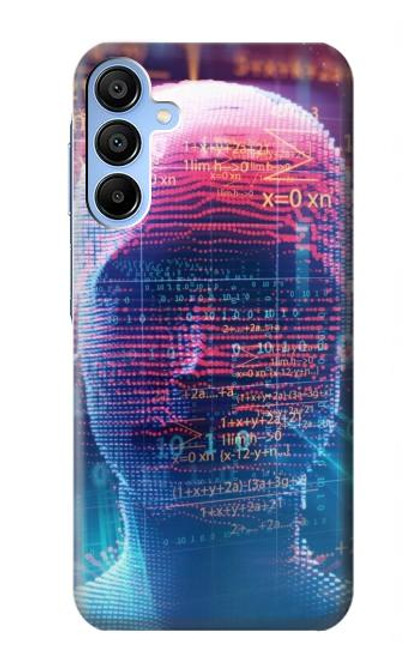 S3800 デジタル人顔 Digital Human Face Samsung Galaxy A15 5G バックケース、フリップケース・カバー