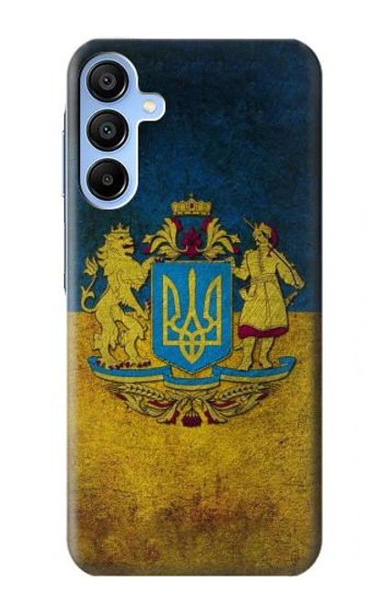 S3858 ウクライナ ヴィンテージ旗 Ukraine Vintage Flag Samsung Galaxy A15 5G バックケース、フリップケース・カバー