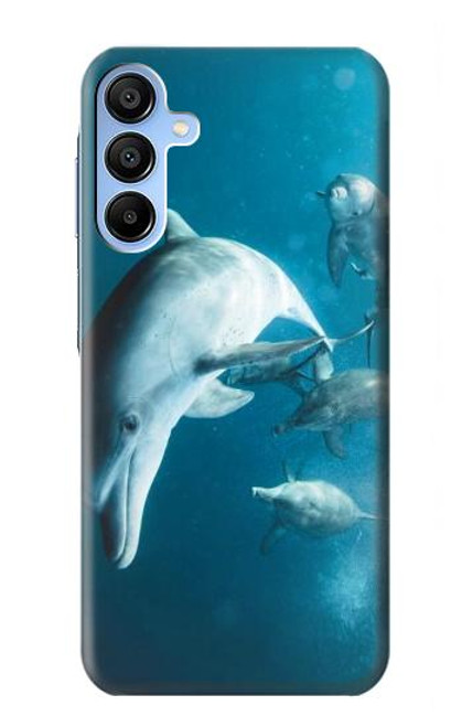 S3878 イルカ Dolphin Samsung Galaxy A15 5G バックケース、フリップケース・カバー
