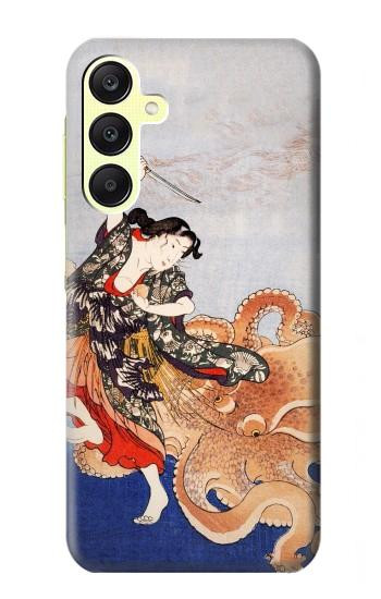 S2496 日本美術歌 歌川国芳 玉取り Japan Art Utagawa Kuniyoshi Tamatori Samsung Galaxy A25 5G バックケース、フリップケース・カバー