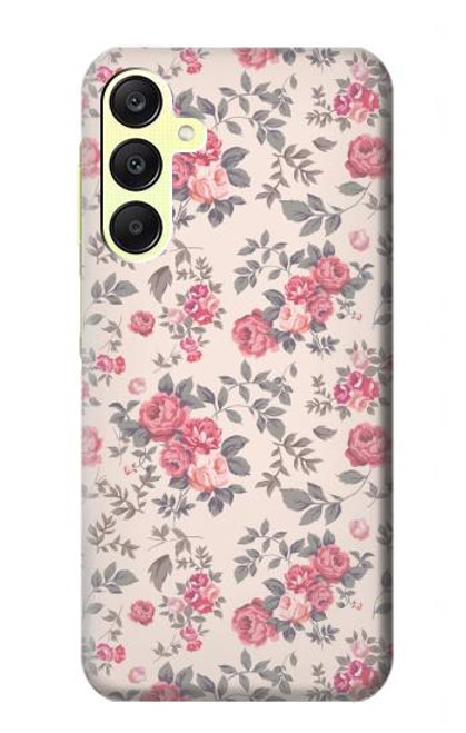 S3095 ヴィンテージ・バラ Vintage Rose Pattern Samsung Galaxy A25 5G バックケース、フリップケース・カバー