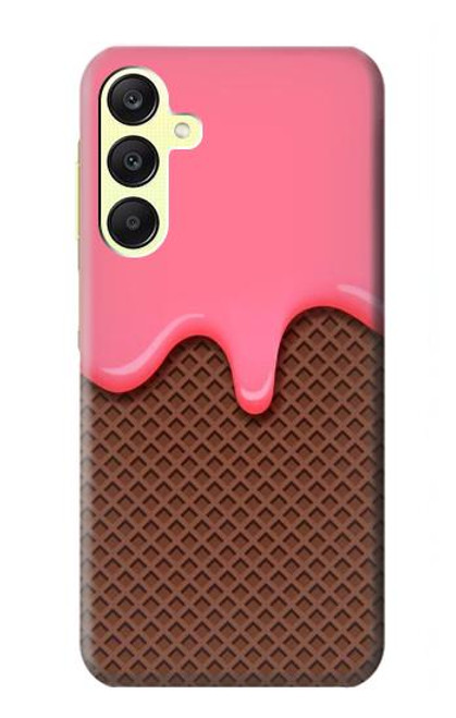 S3754 ストロベリーアイスクリームコーン Strawberry Ice Cream Cone Samsung Galaxy A25 5G バックケース、フリップケース・カバー