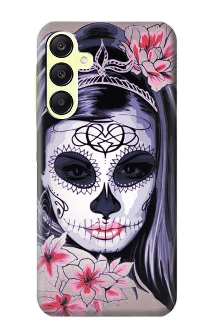 S3821 シュガースカルスチームパンクガールゴシック Sugar Skull Steam Punk Girl Gothic Samsung Galaxy A25 5G バックケース、フリップケース・カバー