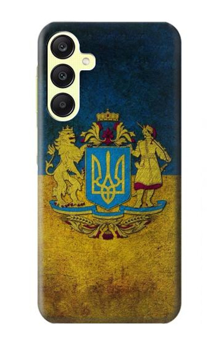 S3858 ウクライナ ヴィンテージ旗 Ukraine Vintage Flag Samsung Galaxy A25 5G バックケース、フリップケース・カバー