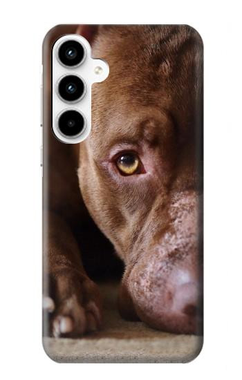 S0519 ピットブルの顔 PitBull Face Samsung Galaxy A35 5G バックケース、フリップケース・カバー