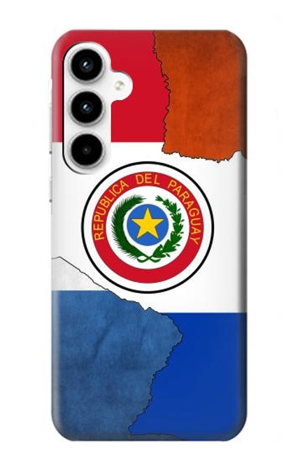 S3017 パラグアイの旗 Paraguay Flag Samsung Galaxy A35 5G バックケース、フリップケース・カバー