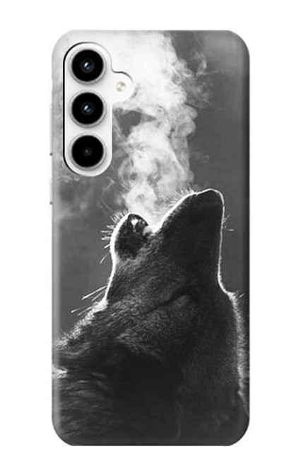 S3505 オオカミ Wolf Howling Samsung Galaxy A35 5G バックケース、フリップケース・カバー