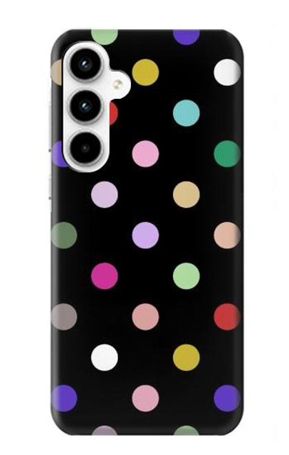S3532 カラフルな水玉 Colorful Polka Dot Samsung Galaxy A35 5G バックケース、フリップケース・カバー