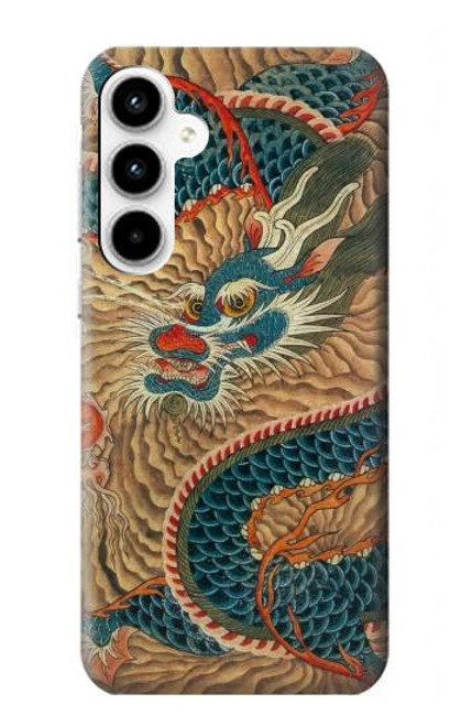 S3541 ドラゴンクラウドペインティング Dragon Cloud Painting Samsung Galaxy A35 5G バックケース、フリップケース・カバー
