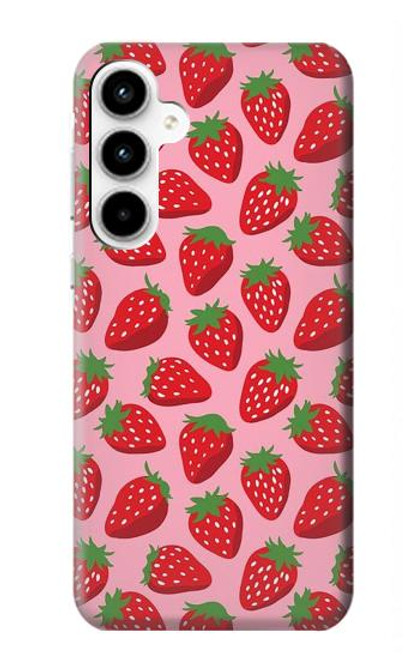 S3719 いちご柄 Strawberry Pattern Samsung Galaxy A35 5G バックケース、フリップケース・カバー