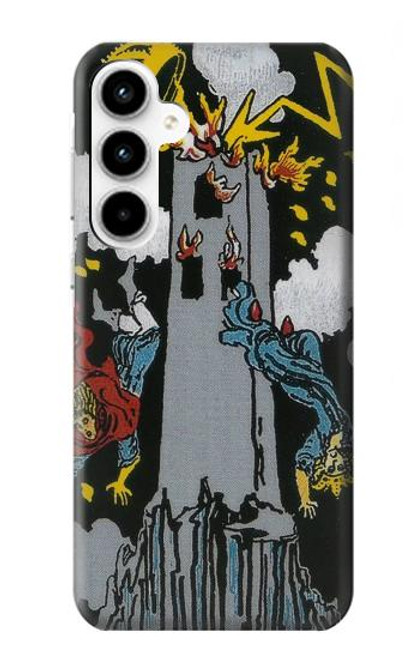 S3745 タロットカードタワー Tarot Card The Tower Samsung Galaxy A35 5G バックケース、フリップケース・カバー