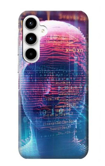 S3800 デジタル人顔 Digital Human Face Samsung Galaxy A35 5G バックケース、フリップケース・カバー