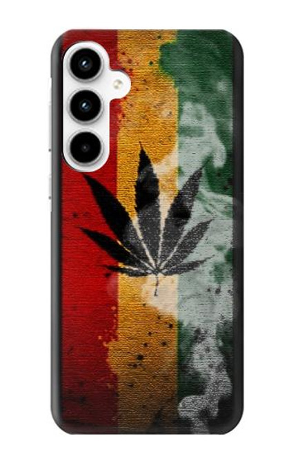 S3890 レゲエ ラスタ フラッグ スモーク Reggae Rasta Flag Smoke Samsung Galaxy A35 5G バックケース、フリップケース・カバー