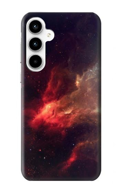 S3897 赤い星雲の宇宙 Red Nebula Space Samsung Galaxy A35 5G バックケース、フリップケース・カバー