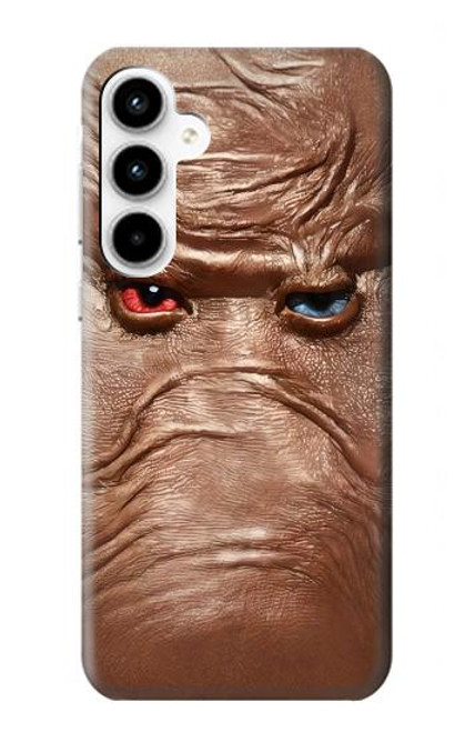S3940 レザーマッドフェイスグラフィックペイント Leather Mad Face Graphic Paint Samsung Galaxy A35 5G バックケース、フリップケース・カバー
