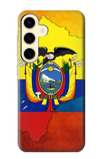 S3020 エクアドルの旗 Ecuador Flag Samsung Galaxy S24 バックケース、フリップケース・カバー