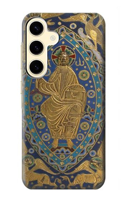 S3620 ブックカバーキリスト Book Cover Christ Majesty Samsung Galaxy S24 バックケース、フリップケース・カバー