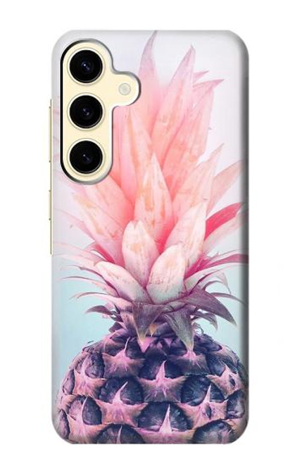 S3711 ピンクパイナップル Pink Pineapple Samsung Galaxy S24 バックケース、フリップケース・カバー