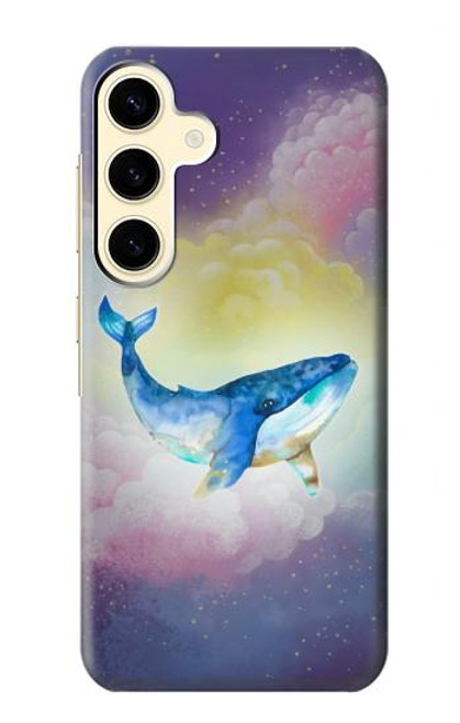 S3802 夢のクジラ パステルファンタジー Dream Whale Pastel Fantasy Samsung Galaxy S24 バックケース、フリップケース・カバー