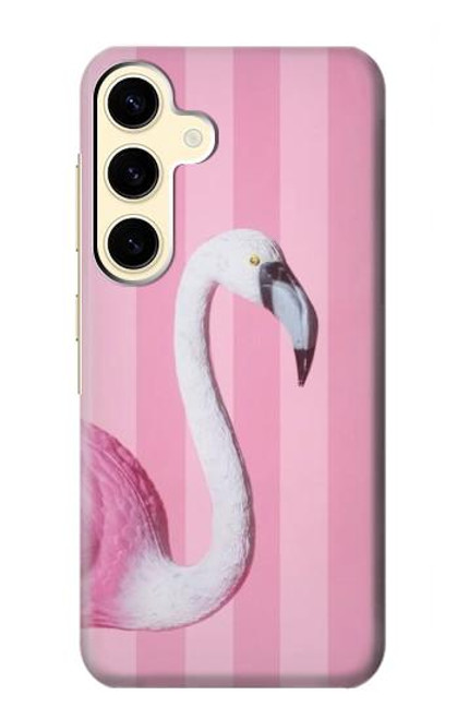 S3805 フラミンゴピンクパステル Flamingo Pink Pastel Samsung Galaxy S24 バックケース、フリップケース・カバー