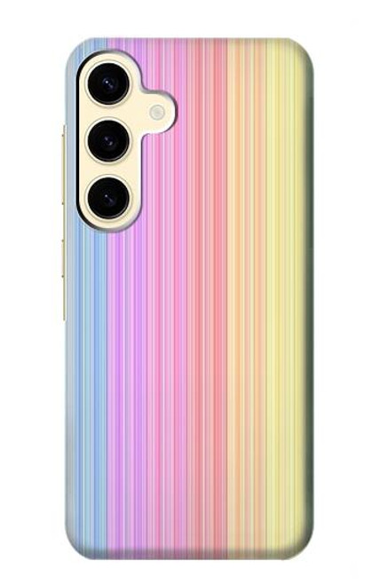 S3849 カラフルな縦の色 Colorful Vertical Colors Samsung Galaxy S24 バックケース、フリップケース・カバー