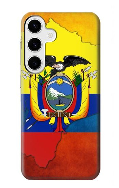 S3020 エクアドルの旗 Ecuador Flag Samsung Galaxy S24 Plus バックケース、フリップケース・カバー