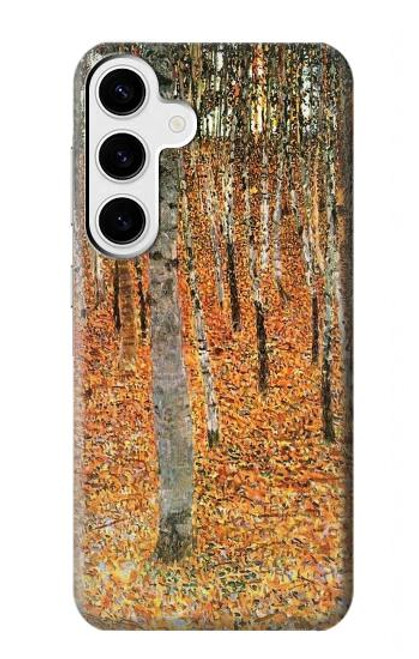 S3380 グスタフ・クリムト バーチフォレスト Gustav Klimt Birch Forest Samsung Galaxy S24 Plus バックケース、フリップケース・カバー