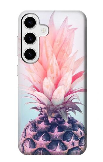 S3711 ピンクパイナップル Pink Pineapple Samsung Galaxy S24 Plus バックケース、フリップケース・カバー