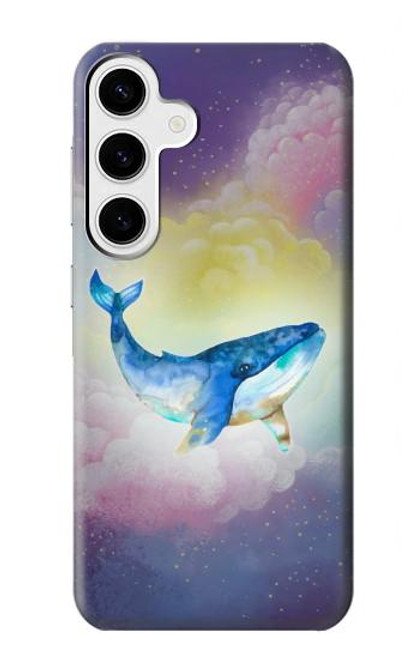 S3802 夢のクジラ パステルファンタジー Dream Whale Pastel Fantasy Samsung Galaxy S24 Plus バックケース、フリップケース・カバー