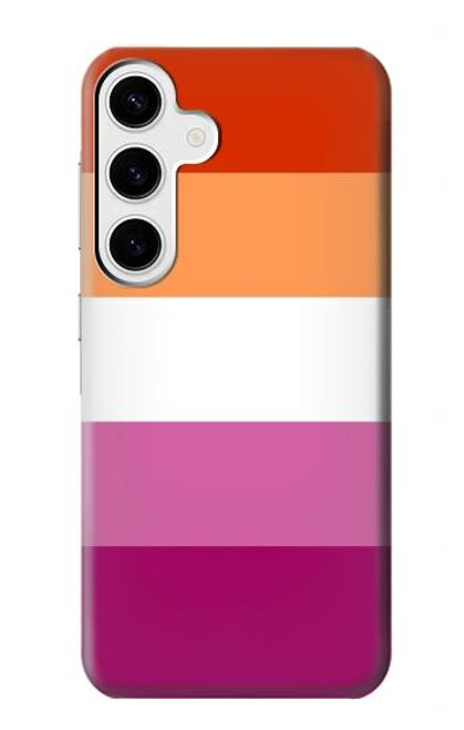 S3887 レズビアンプライドフラッグ Lesbian Pride Flag Samsung Galaxy S24 Plus バックケース、フリップケース・カバー