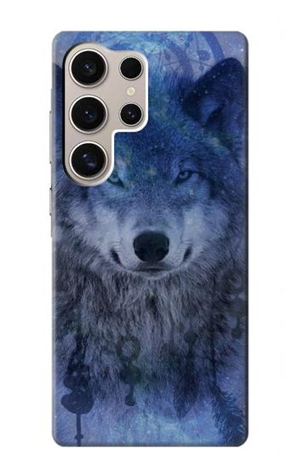 S3410 狼 ドリームキャッチャー Wolf Dream Catcher Samsung Galaxy S24 Ultra バックケース、フリップケース・カバー