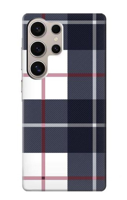 S3452 チェック柄 Plaid Fabric Pattern Samsung Galaxy S24 Ultra バックケース、フリップケース・カバー