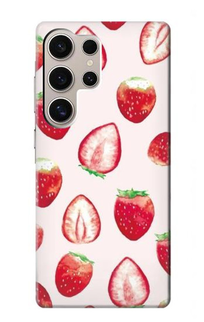 S3481 イチゴ Strawberry Samsung Galaxy S24 Ultra バックケース、フリップケース・カバー