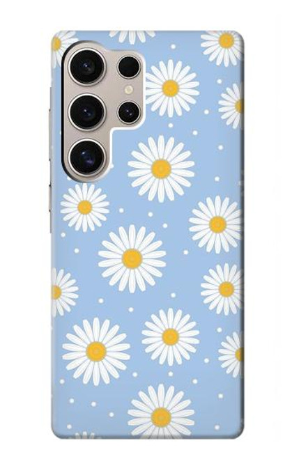 S3681 デイジーの花のパターン Daisy Flowers Pattern Samsung Galaxy S24 Ultra バックケース、フリップケース・カバー