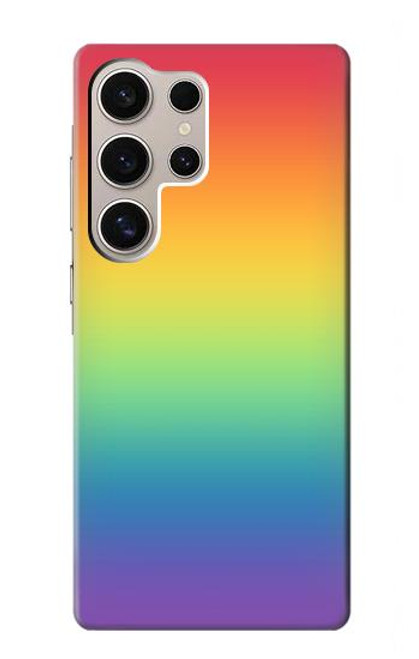 S3698 LGBTグラデーションプライドフラグ LGBT Gradient Pride Flag Samsung Galaxy S24 Ultra バックケース、フリップケース・カバー