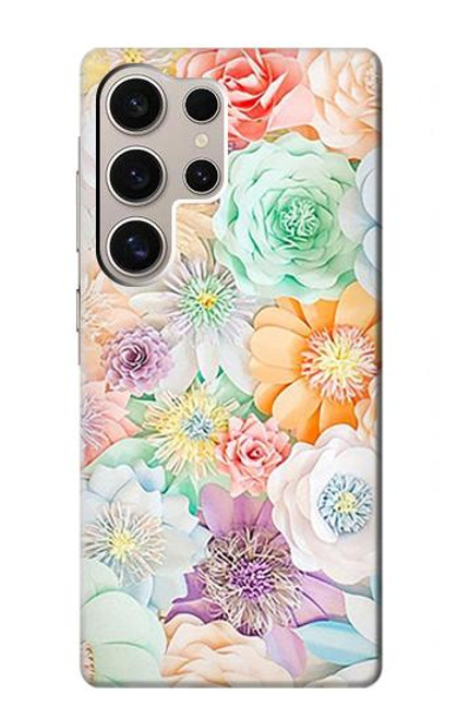 S3705 パステルフローラルフラワー Pastel Floral Flower Samsung Galaxy S24 Ultra バックケース、フリップケース・カバー